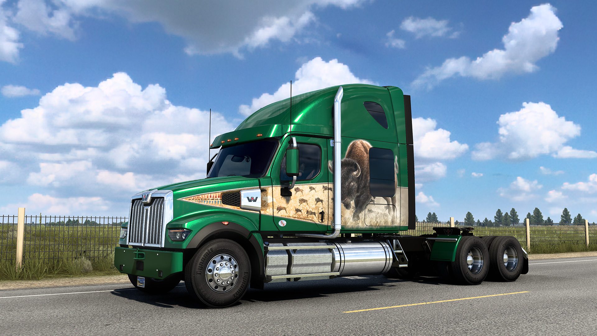 Get a bison truck for playing American Truck Simulator’s Wyoming DLC at launch