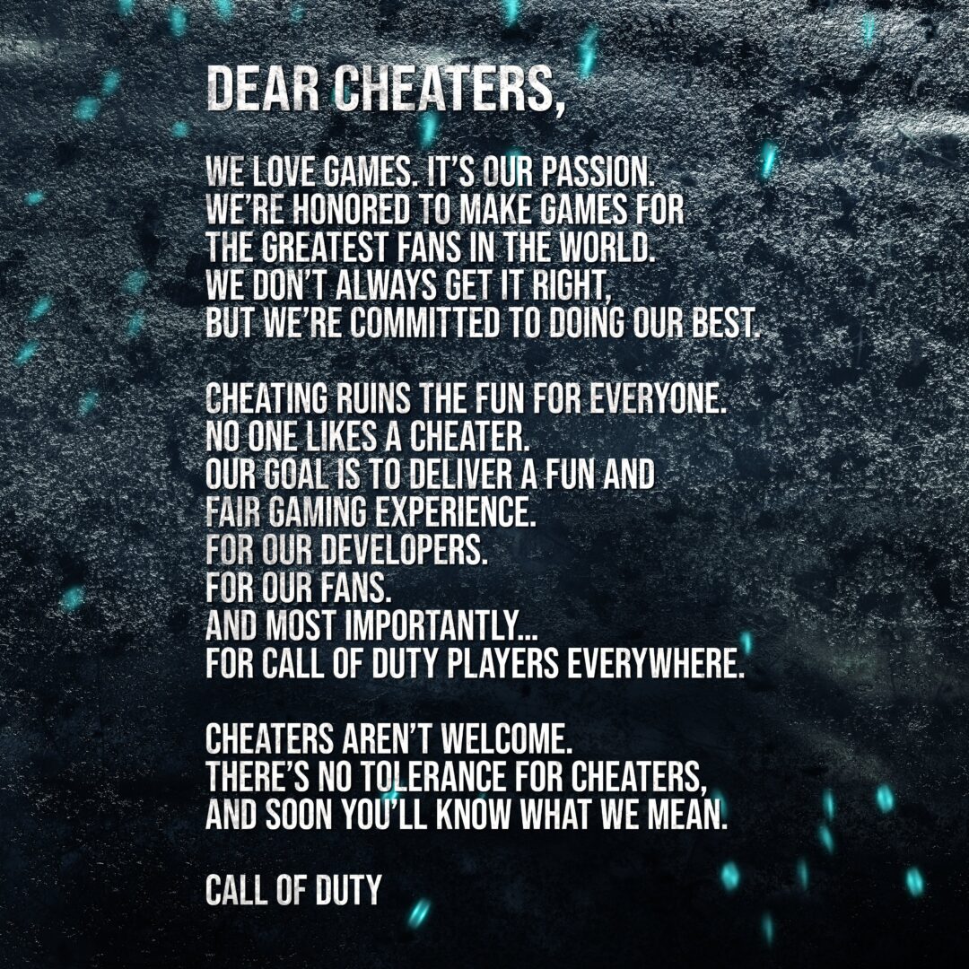 Activision se z novim opozorilom 2 osredotoča na goljufanje pri Call Of Duty