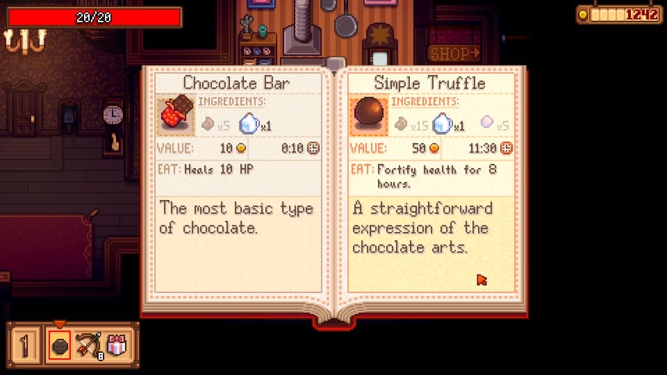 Haunted Chocolatier Recipe