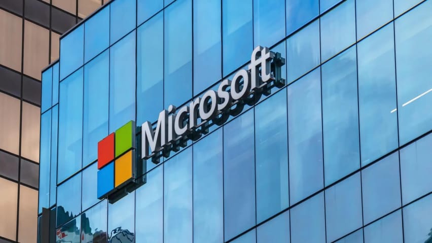 O logotipo de Microsoft