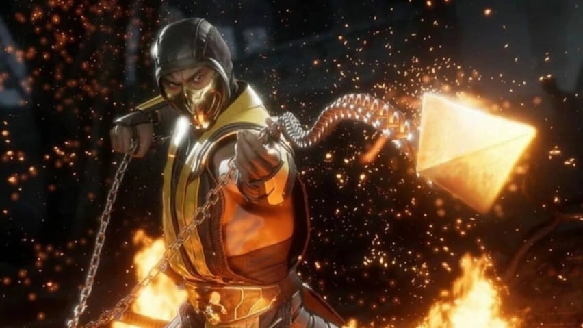 Scorpion lati Mortal Kombat.