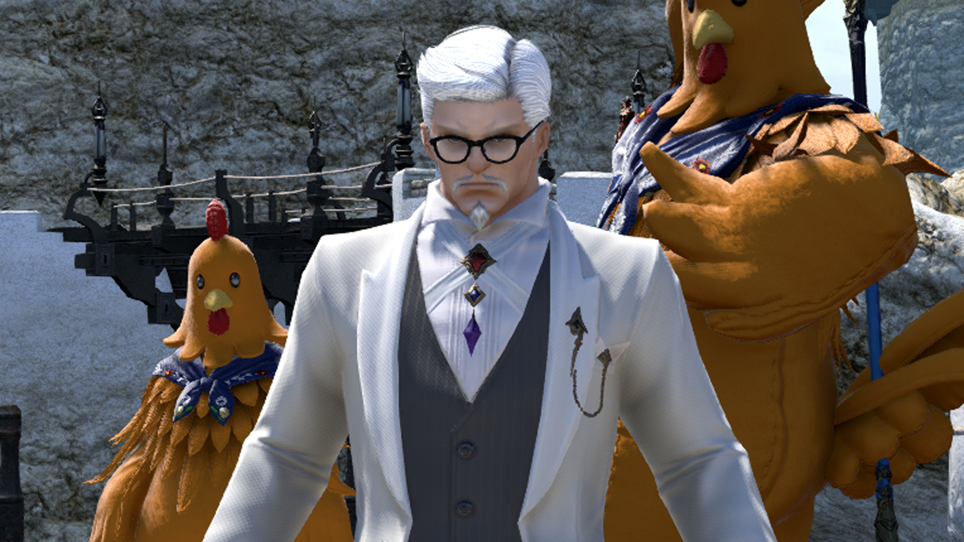 Pukovnik Sanders i divovska kokoš fotobombaju i zbunjuju igrače FFXIV-a