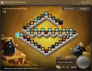 Black Spirit's Adventure Special Board in Black Desert Online