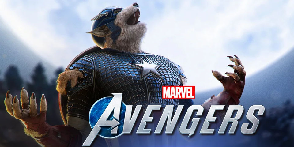 Aspecto de home lobo de Marvels Avengers Capitán América