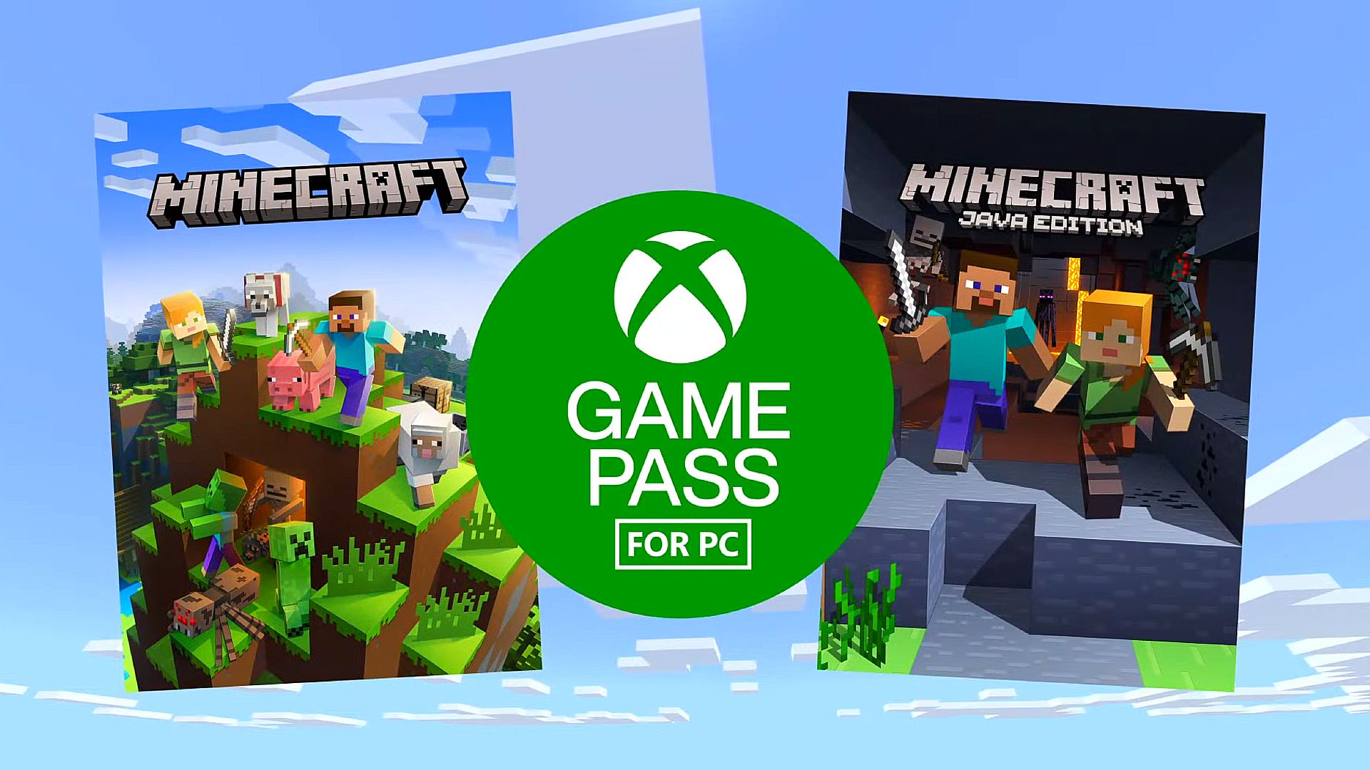 Minecraft Java Edition a Bedrock Edition přicházejí do Xbox Game Pass pro PC