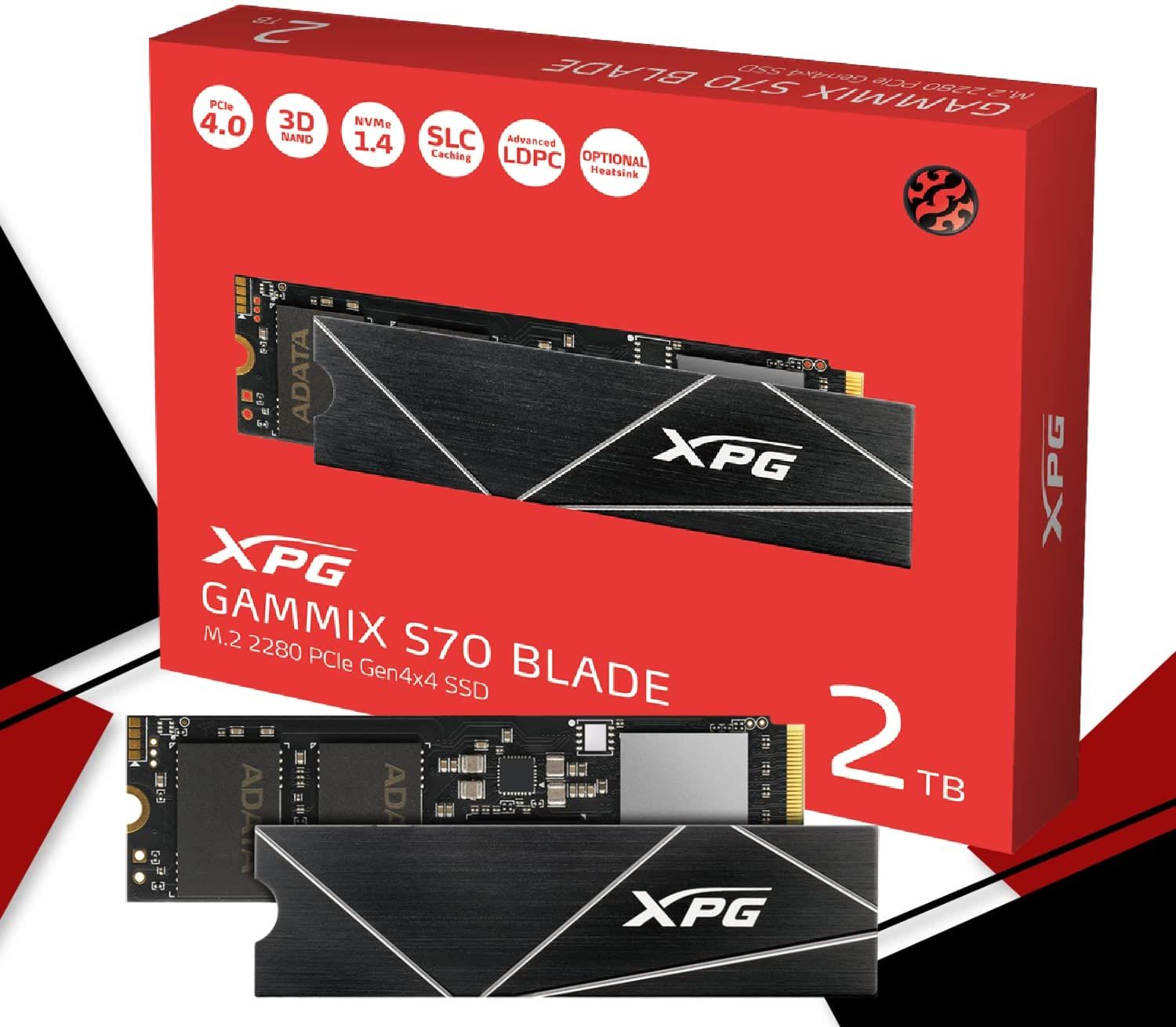 XPG ಬ್ಲೇಡ್ S70 PS5/PC 2TB SSD