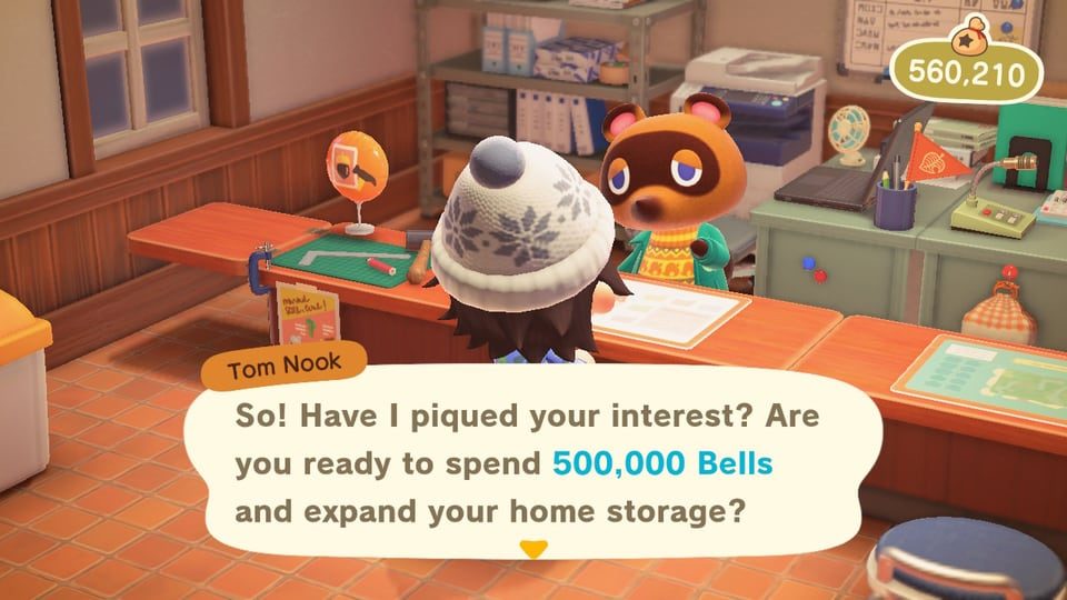Animal Crossing Storage Shed unlock