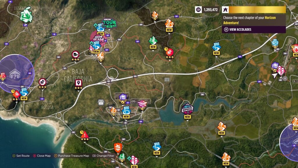 Forza Horizon 5 میکسیکو کا نقشہ