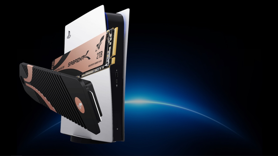 Sabrent Rocket 4 2TB SSD sareng Heatsink pikeun PlayStation 5 Bundle