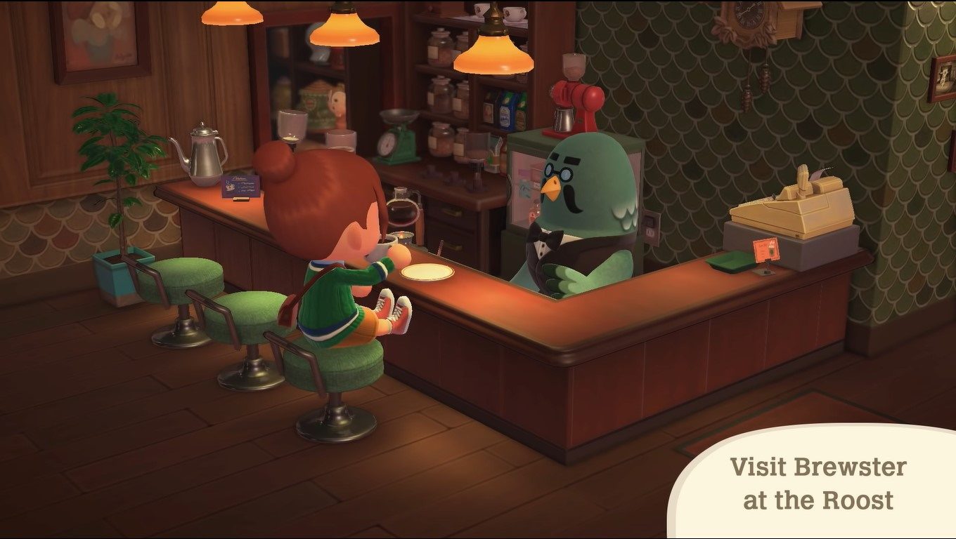Animal Crossing: New Horizons' Ver. 2.0 cafe