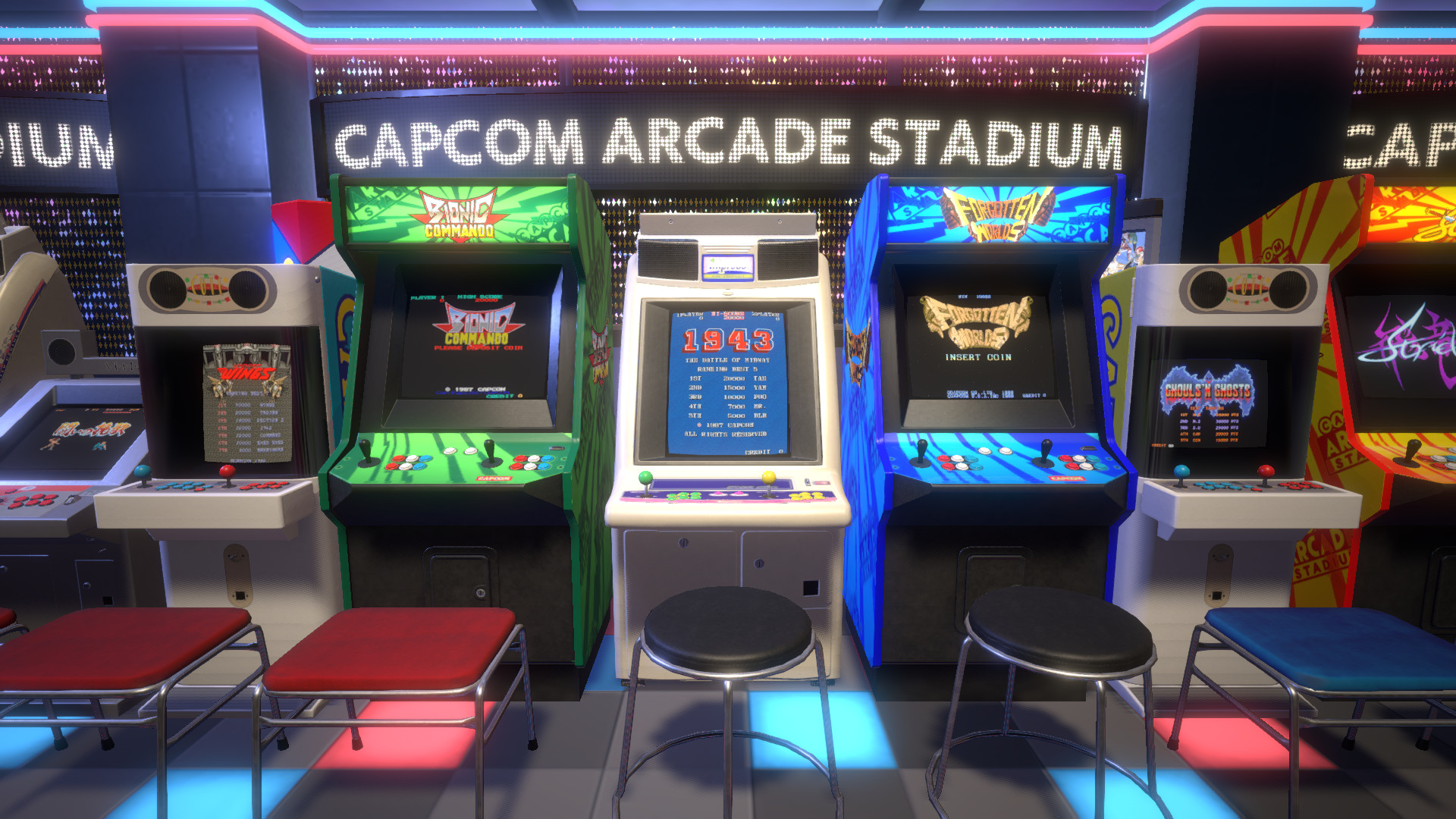Capcom Arcade Stadium Emulation Steam Player ספירת 1