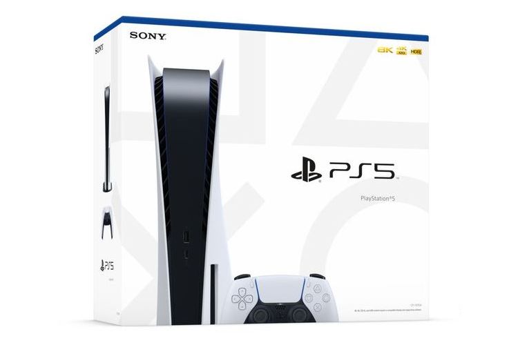 PS5 konsolės mažmeninė dėžutė