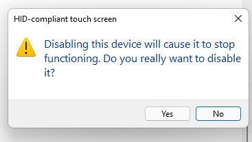 Schakel het Windows 11-touchscreen uit