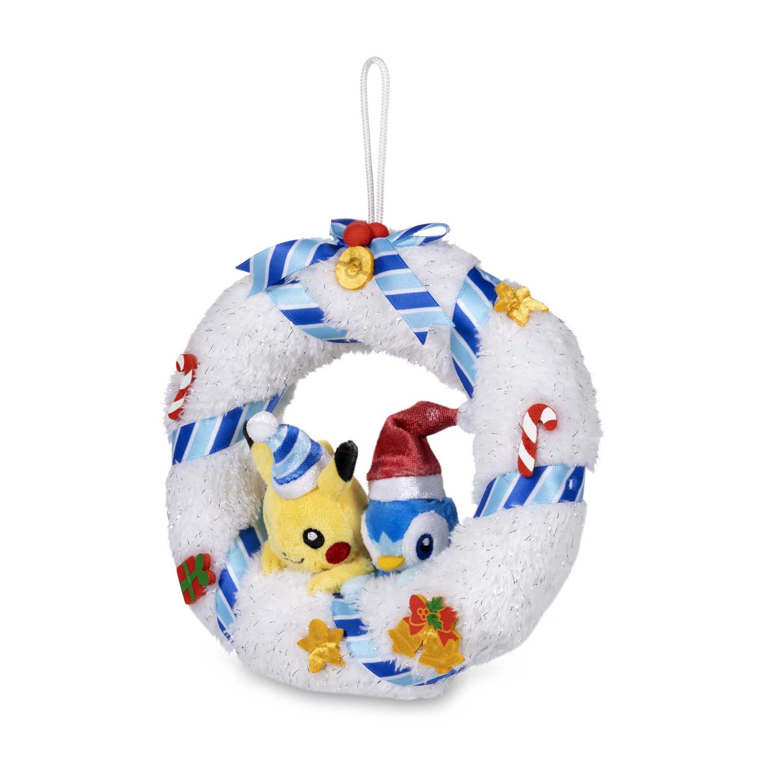 Pokemon Pikachu Piplup Christmas wreath
