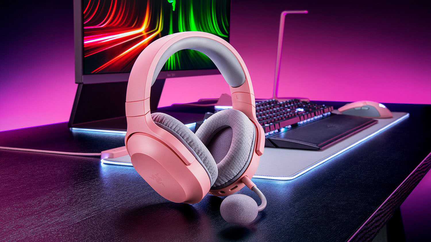 Razer Barracuda X Quartz ing meja game