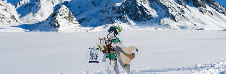 Genshin Impact Standee At The Alps 1