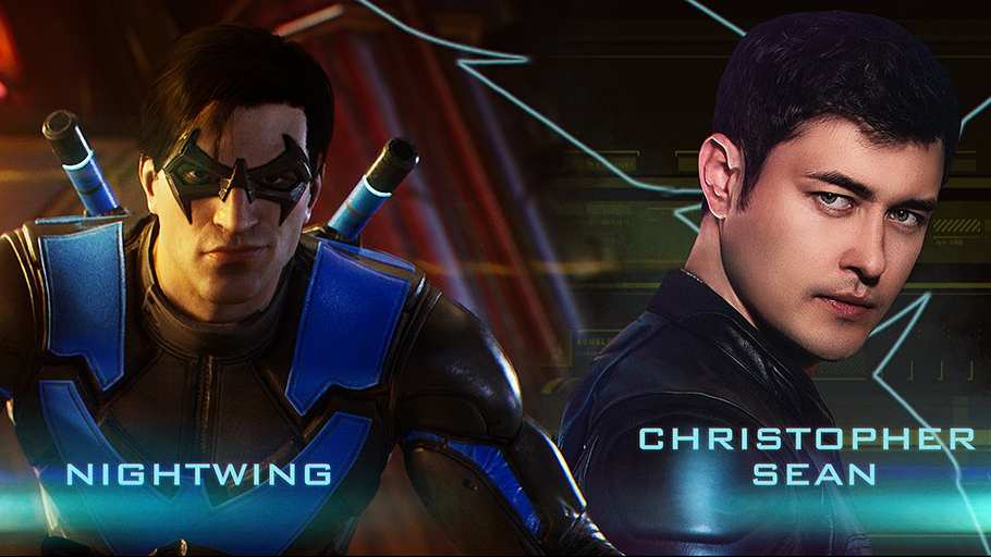 Gotham Knights Nightwing và nam diễn viên Christopher Sean