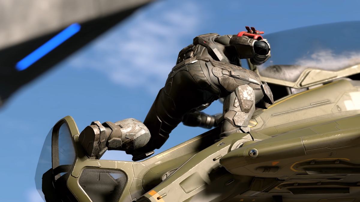 Halo Infinite Hijacking Pilot Trailerren pantaila-argazkitik