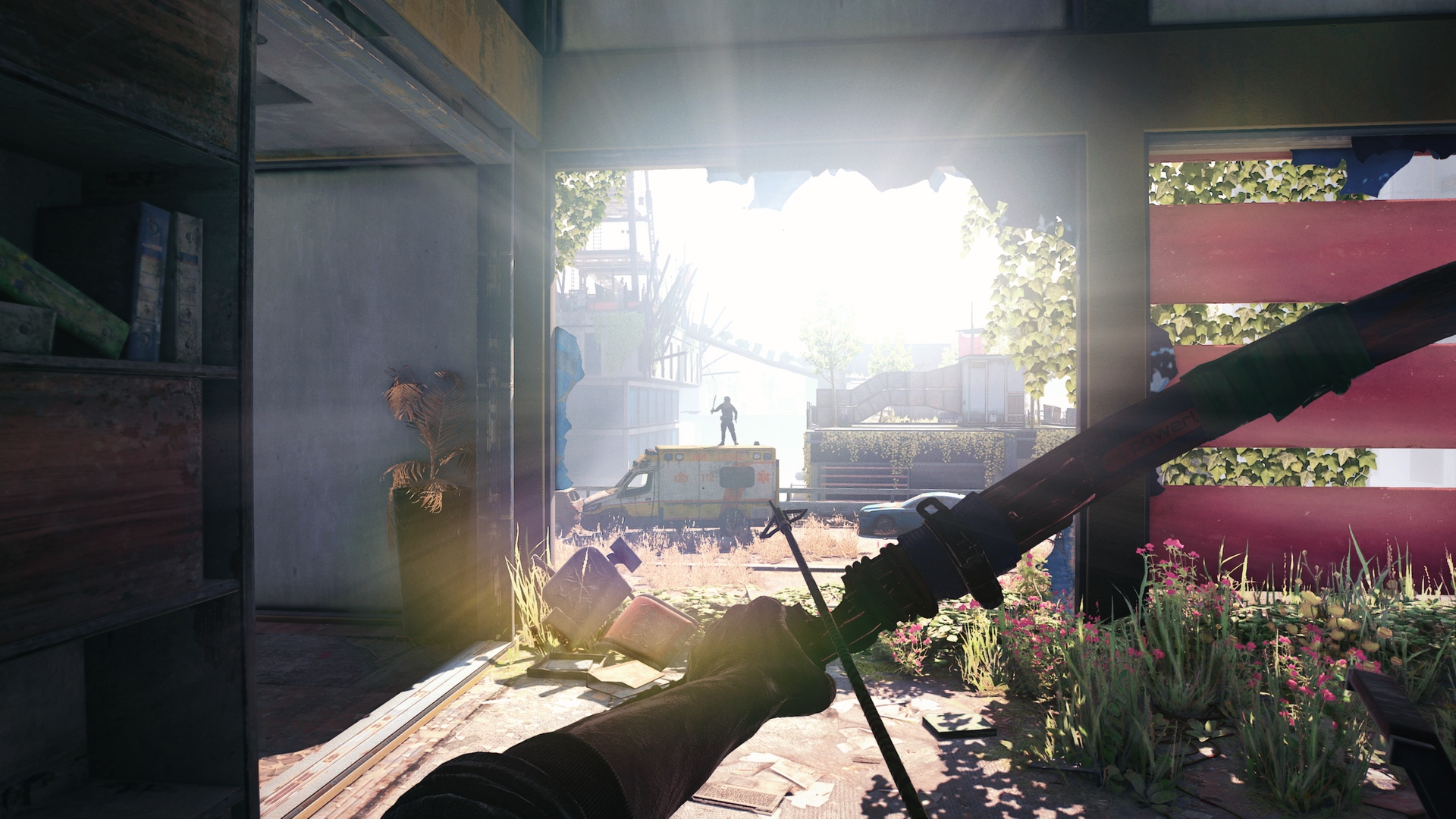 The protagonist wields a crossbow in Dying Light 2