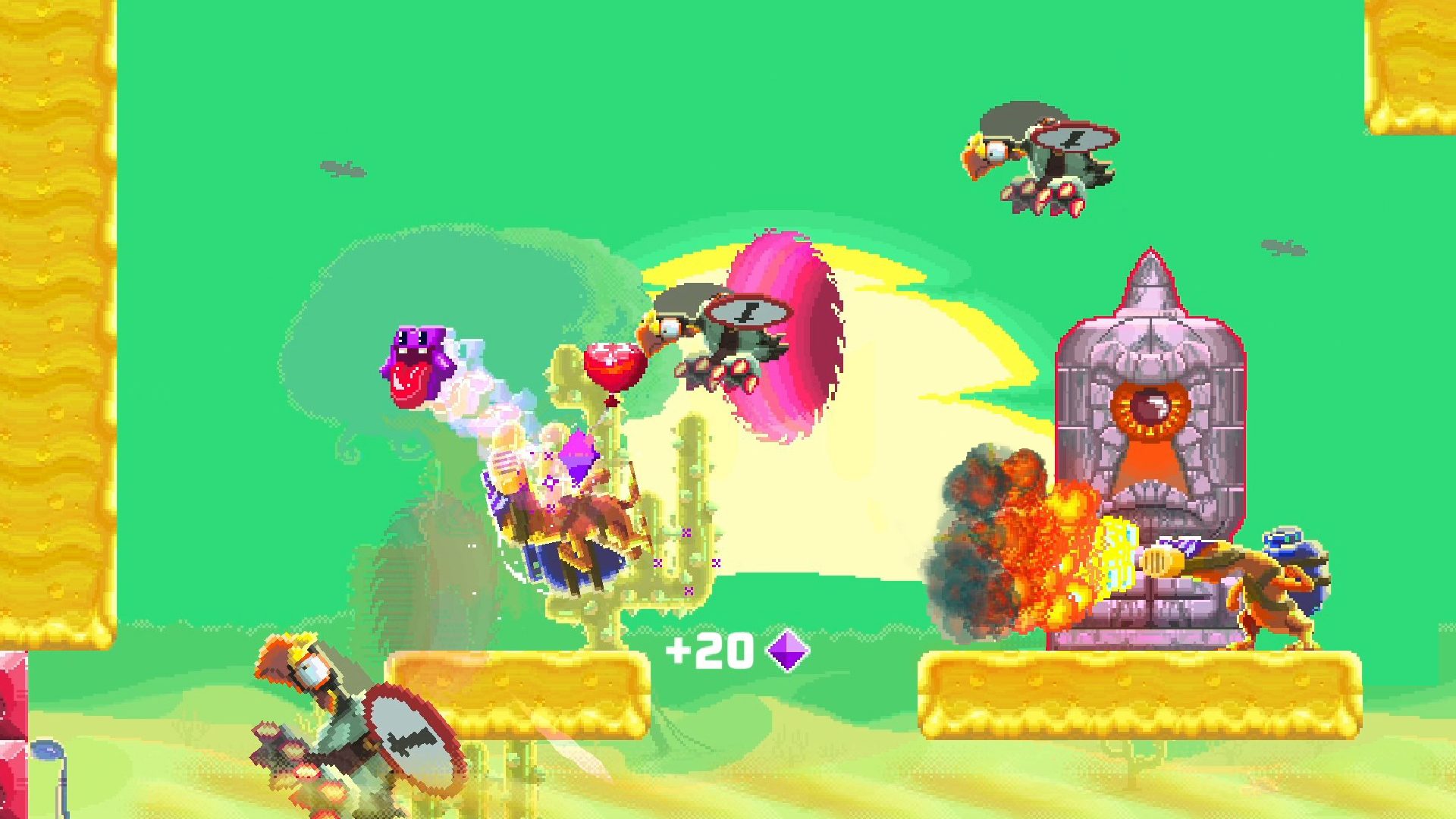 A screenshot showing Super Mombo Quest on Android