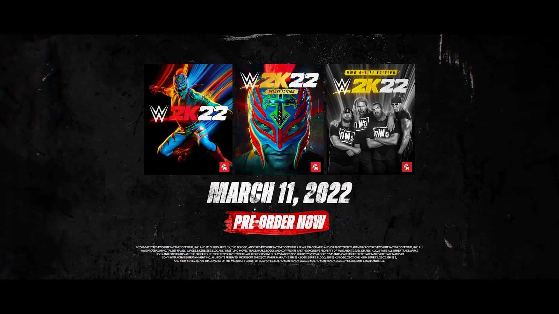WWE 2K22 cover art variations