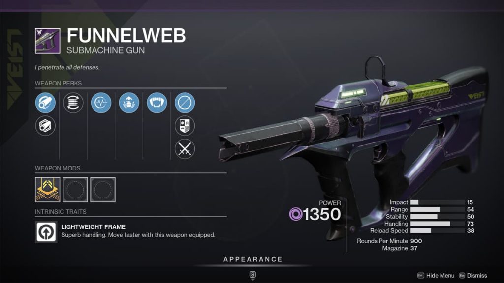 Destiny 2 Funnelweb