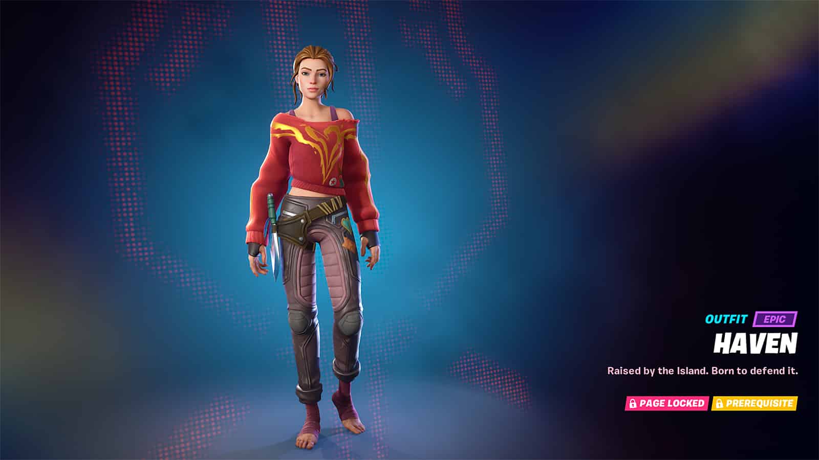 An image of Haven, one of the skins in Fortnite Chapter 3