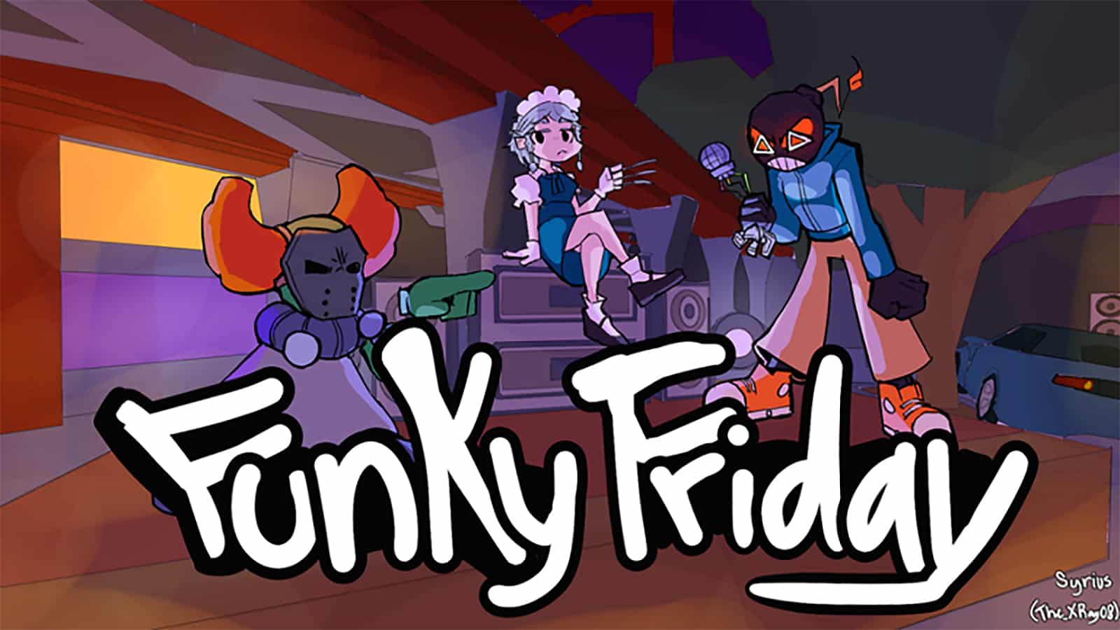 ілюстрацыя для гульні Funky Friday Roblox