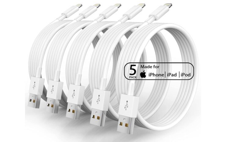 Grab 5 Lightning cables for just $6.79