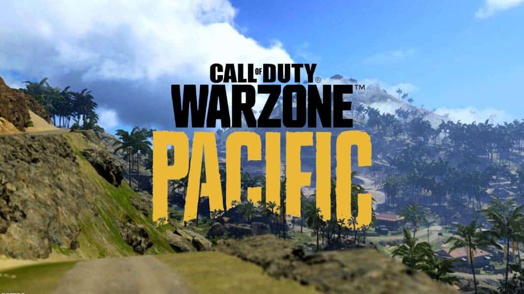 Warzone Pacific Caldera Map with pacific logo
