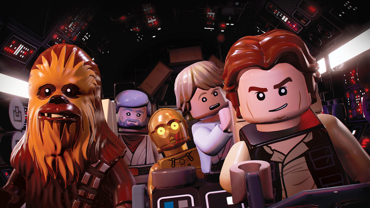 Lego Star Wars Skywalker Saga Falcon Han Chewie Tall