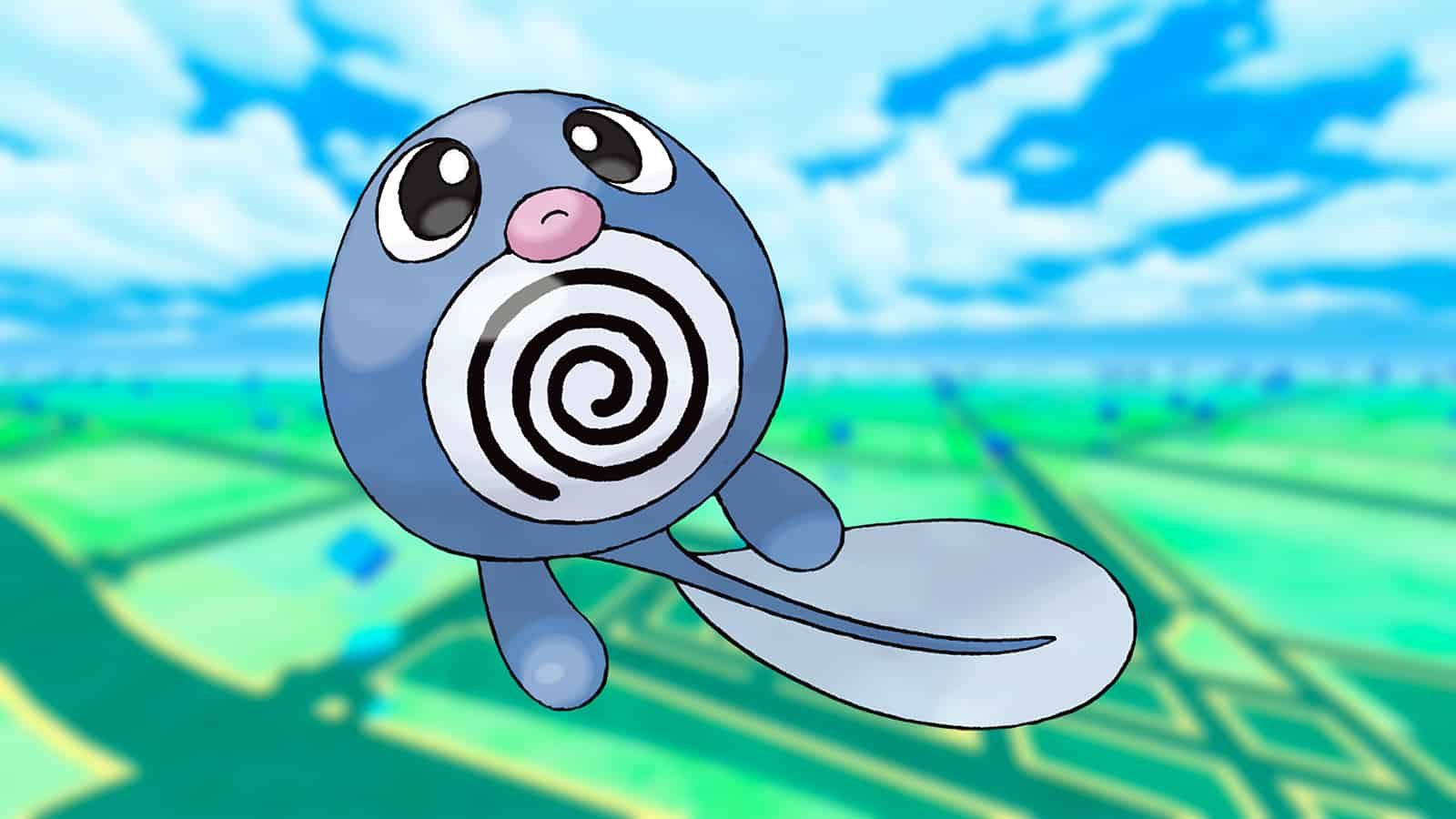An image of Poliwag on a Pokemon Go background, one of Sierra's Pokemon