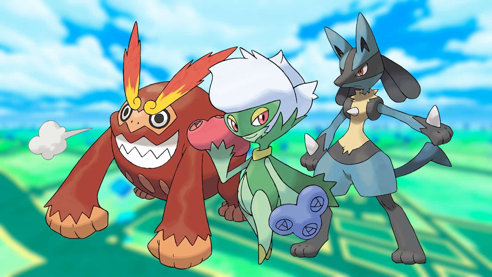 An image of Sierra's beat team in Pokemon Go