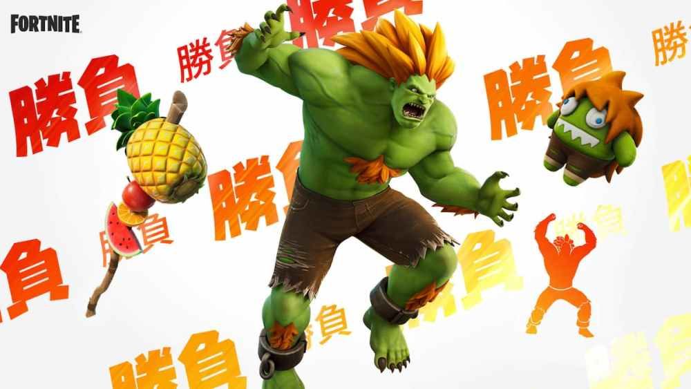 Blanka outfit and all cosmetics in Fortnite