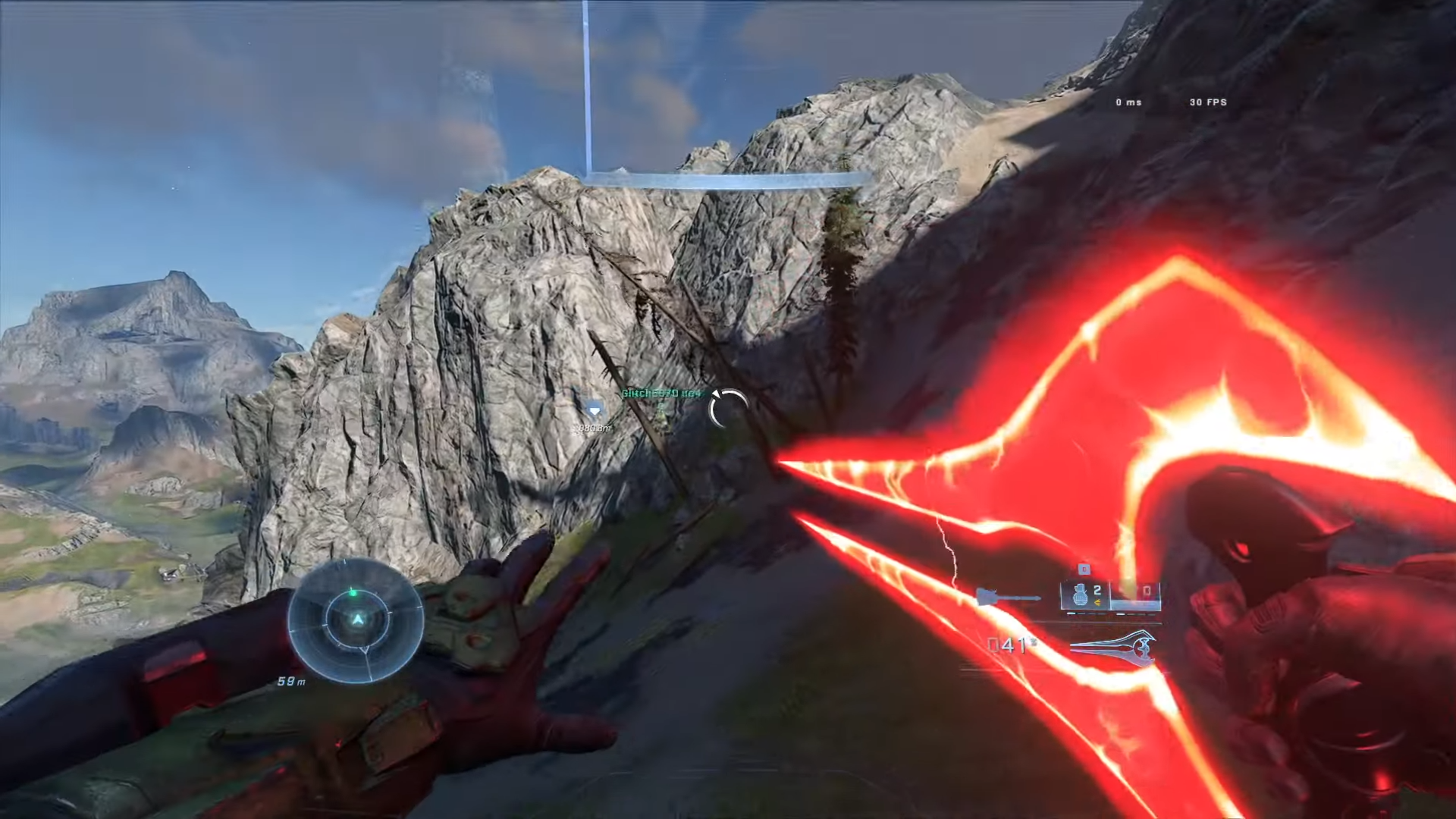 Екранна снимка на кооперативния геймплей Halo Infinite