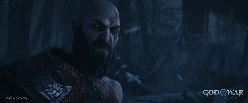 Alla tal-Gwerra Ragnarok Kratos frowning