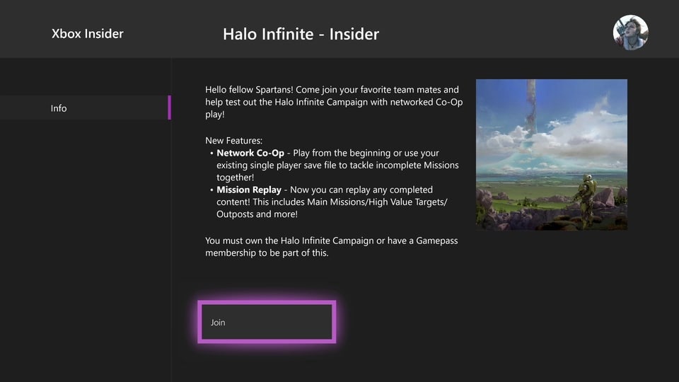 Halo Infinite Insider Join
