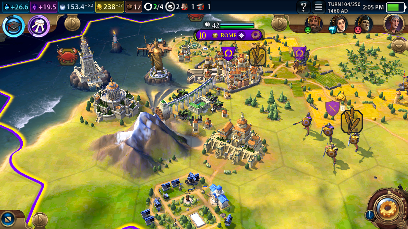 Civilization VI'dan görüntü