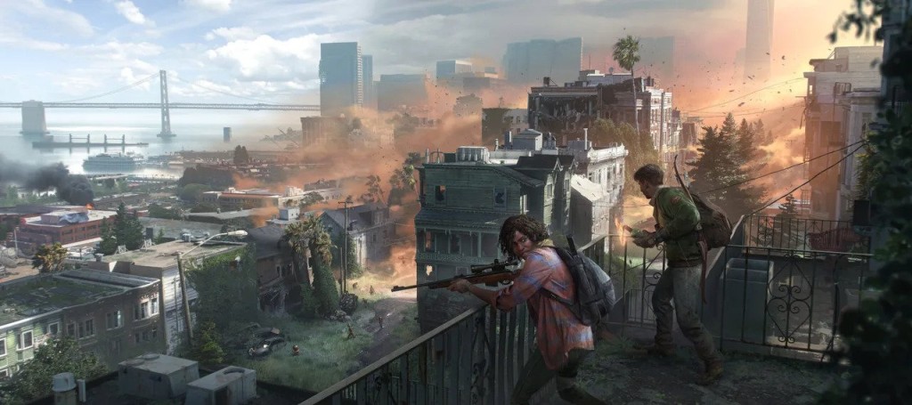 Umění konceptu hry pro více hráčů The Last Of Us