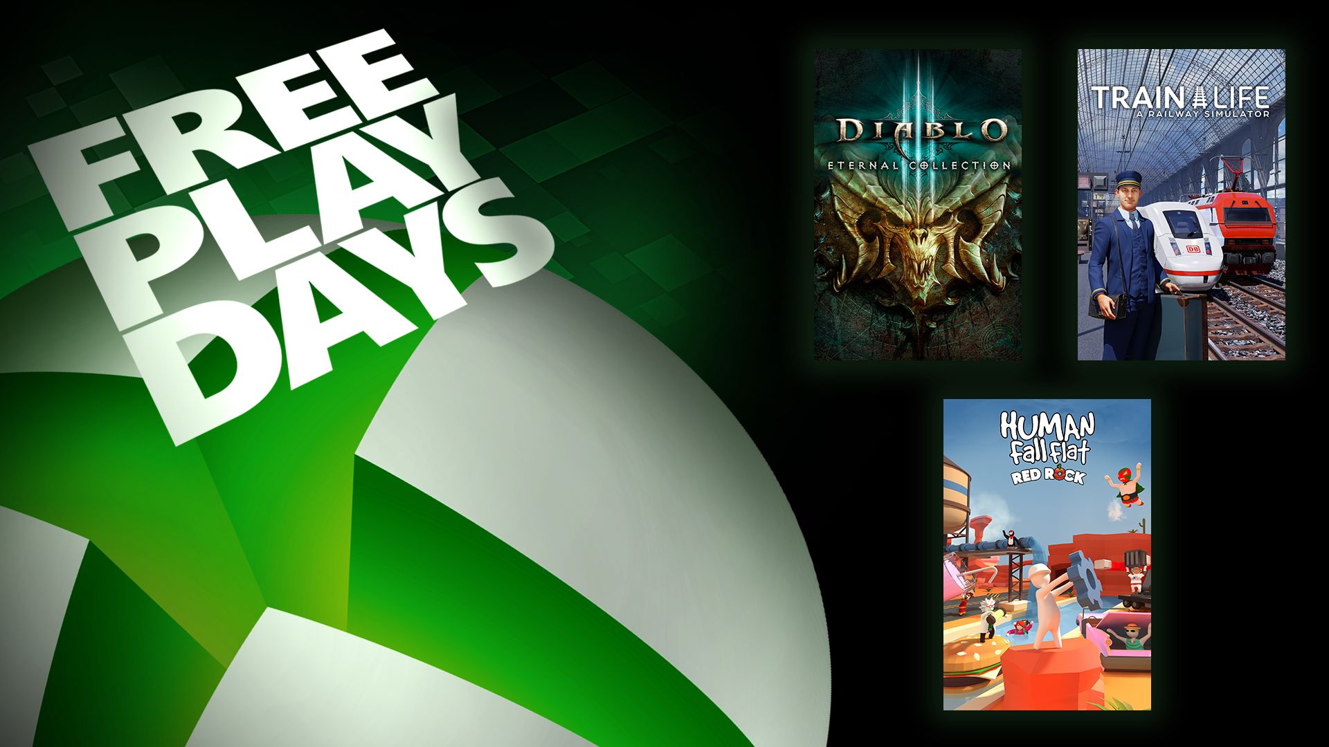 Free Play Days – Diablo III: Eternal Collection, Train Life: A Railway Simulator, and Human Fall Flat – Xbox Wire