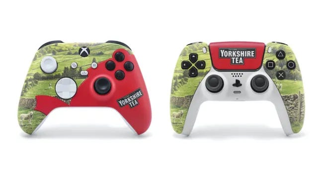 You can get Yorkshire Tea Xbox and PlayStation 5 controllers for £150