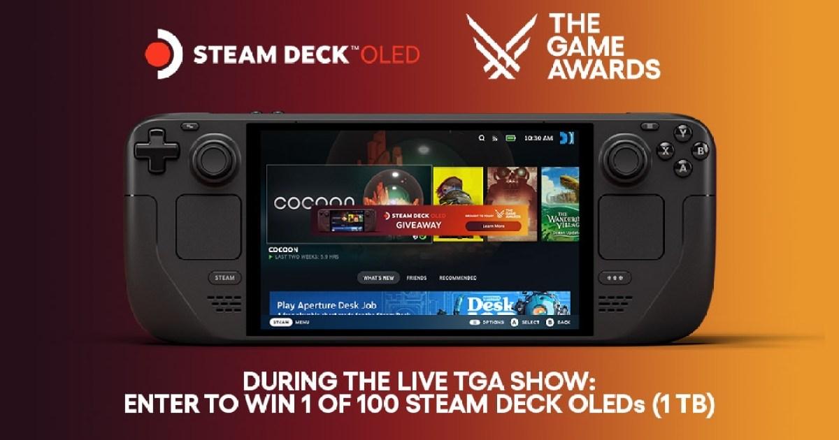 Win a free OLED Steam Deck just by watching The Game Awards tonight